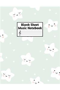 Blank Sheet Music Notebook