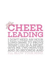 Cheerleading Give Me 2 Two Minutes