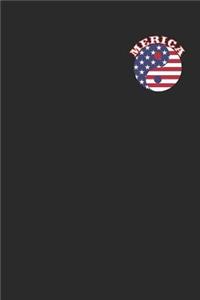 Merica Balancing Yin Yang 4th of July USA American Flag