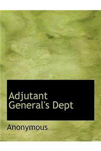 Adjutant General's Dept