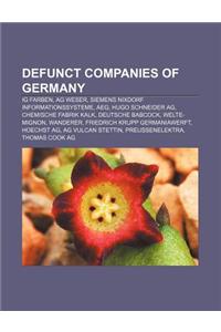 Defunct Companies of Germany