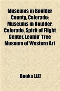 Museums in Boulder County, Colorado