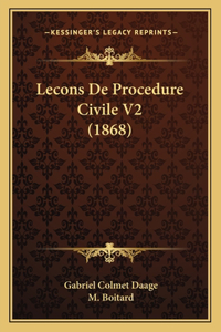 Lecons De Procedure Civile V2 (1868)