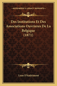 Des Institutions Et Des Associations Ouvrieres De La Belgique (1871)