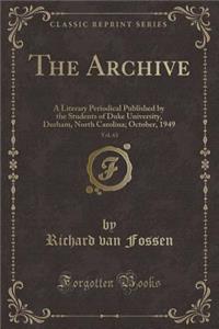 The Archive, Vol. 63