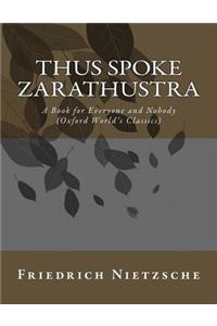 Thus Spoke Zarathustra