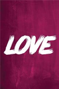 Chalkboard Journal - LOVE (Pink)