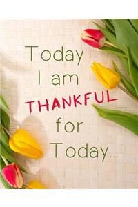 Today I am Thankful for Today Daily Planner, 131 pages (7.5 X 9.25) inches