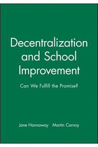 Decentralization School Improvement