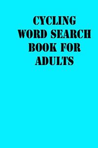 Cycling Word Search Book For Adults