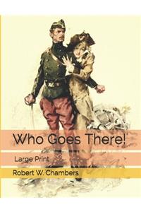 Who Goes There!: Large Print