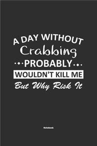 A Day Without Crabbing Probably Wouldn't Kill Me But Why Risk It Notebook