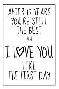 15 Year Anniversary Gift Notebook
