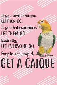 People Are Stupid Get A Caique Notebook Journal