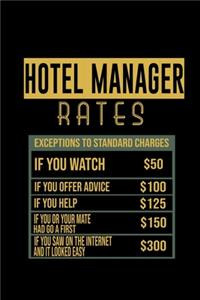 Hotel manager rates