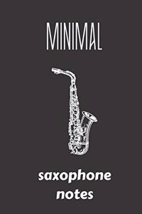minimal saxophone notes