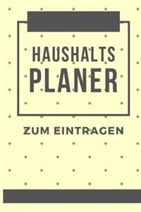 Haushalts Planer Zum Eintragen
