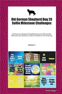 Old German Shepherd Dog 20 Selfie Milestone Challenges