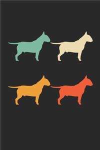 Bull Terrier Notebook - Retro Bull Terrier Journal - Vintage Bull Terrier Diary