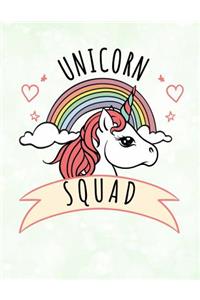 Unicorn Squad Rainbow Notebook