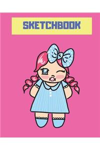 Sketchbook: Sketchbook for Kids, Julia's Style, 8 X 10, 100pages