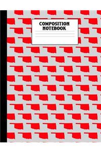 Composition Notebook: Oklahoma Composition Book College Ruled State Design Lined 100 Page Journal for Primary Elementary Middle Jr. or High School Students