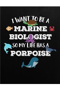 I want to be a MARINE BIOLOGIST