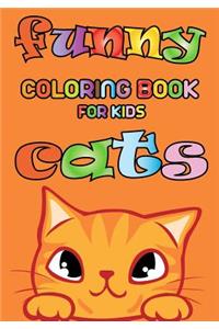 Funny Cats - Coloring book for kids