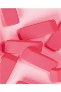 School Composition Book Pink Rubber Erasers 130 Pages