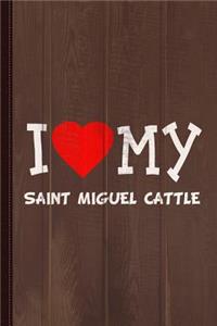 I Love My Saint Miguel Cattle Dog Breed Journal Notebook