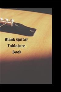 Blank Guitar Tablature Book