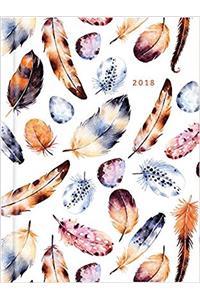 2018 Recipe Diary Feathers Design