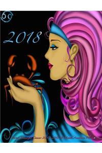 2018- Caring Beautiful Cancer 2017-2018 18 Month Academic Planner