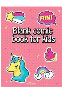 Blank comic book for kids