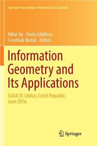 Information Geometry and Its Applications