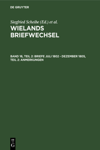 Briefe Juli 1802 - Dezember 1805, Teil 2