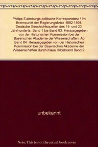 Im Brennpunkt Der Regierungskrise 1892-1894