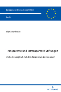 Transparente und intransparente Stiftungen