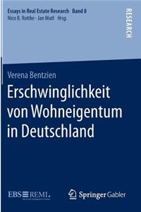 Erschwinglichkeit Von Wohneigentum in Deutschland