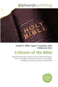 Criticism of the Bible
