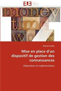 Mise En Place d''un Dispositif de Gestion Des Connaissances