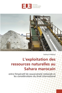 L'exploitation des ressources naturelles au Sahara marocain
