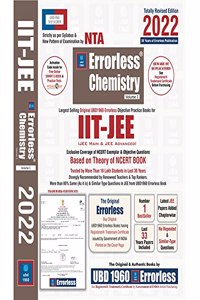UBD1960 Errorless Chemistry for IIT-JEE (MAIN & ADVANCED) as per New Pattern by NTA (Paperback+Free Smart E-book) Totally Revised New Edition 2022 (Set of 2 volumes) by Universal Book Depot 1960
