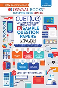 Oswaal NTA CUET (UG) 10 Sample Question Papers, English (Entrance Exam Preparation Book 2022)