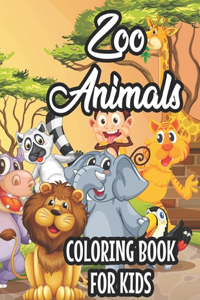 Zoo Animals Coloring Book For Kids