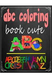 abc coloring book cute