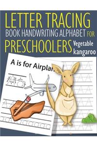 Letter Tracing Book Handwriting Alphabet for Preschoolers Vegetable kangaroo: Letter Tracing Book -Practice for Kids - Ages 3+ - Alphabet Writing Practice - Handwriting Workbook - Kindergarten - toddler - Vegetable kangaroo