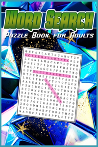 Word Search Puzzle Book for Adults: 120 Word Searches - Large Print Word Search Puzzles (Brain Games for Adults), SDB 022: Neon rock and word search game design