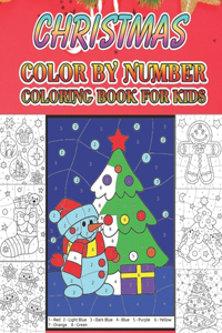 Christmas Color By Number Coloring Book For Kids