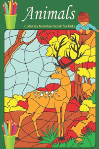 Animals Color by Number Book for Kids